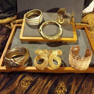 Pretty Gold Tone Bracelet Bundle